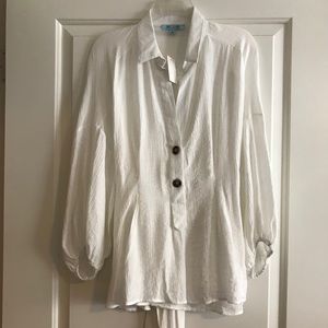 Tie Waist Blouse L